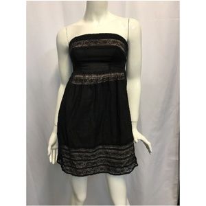 Black XS Dress Lace Nude Pins and Needles